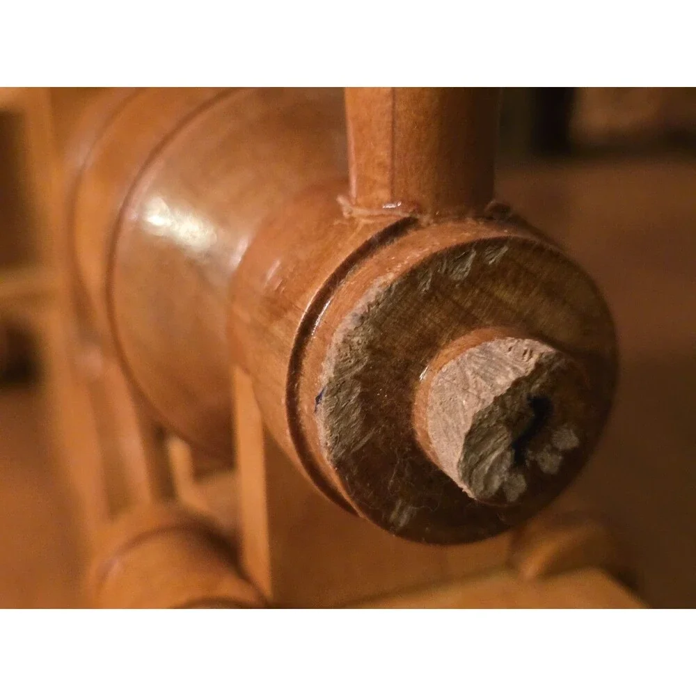 Vintage Handcrafted Wooden Train Steam Locomotive No. 2 & Tender Car - Artist...